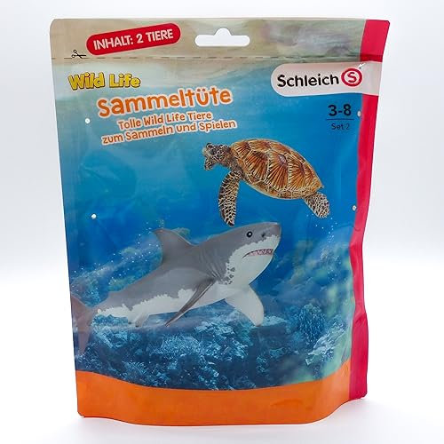 SCHLEICH Wild Life Sammeltüte Set 2: Tierfiguren, Miniaturfiguren, Set, Figurenset