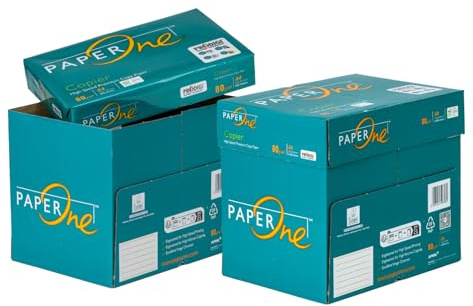 Drucker-/Kopierpapier, Geeignet für alle Drucker und Kopierer Inkjetdrucker DIN A4, 80 g/m², 5000 Blatt 10 Packungen mit 500, Hoch Weiß,Weißegrad von 158 CIE