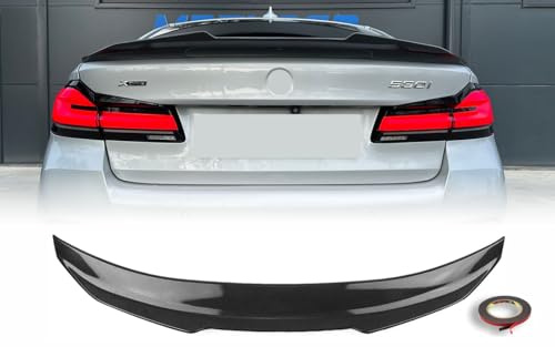 MpTuned Heckspoiler passend für 5er G30 Limousine 2017–2023, Spoiler Lippe Kofferraum PSM Stil, ABS Kunststoff Carbon Optik, Sport Design, Einfache Installation