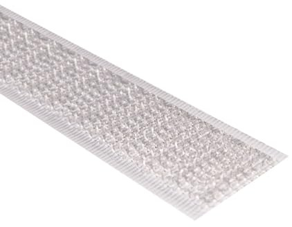 Kstar Klettband selbstklebend extra Stark, Hakenband oder Flauschband, Farbe, Breite, Länge wählbar, Klettverschluss selbstklebend (Hakenband, weiß, 20 mm x 6 m)