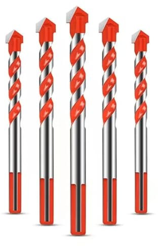 UGGOVXWZH Brocas de 6/8/10/12mm, Brocas for Azulejos for Vidrio, cerámica, Perforadora de hormigón, Herramientas de Broca de aleación de Metal Duro(12mm)