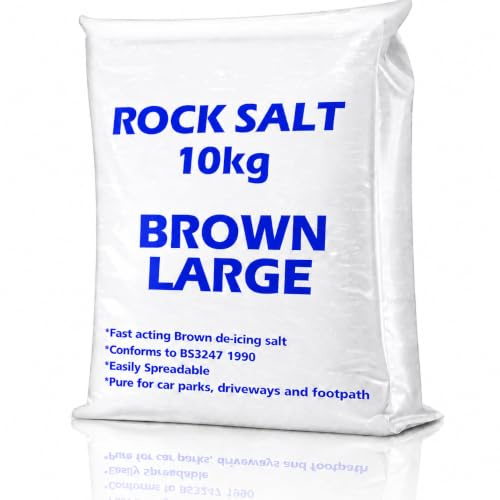 The Glowhouse Fast-Acting on Snow and Ice Bag of Brown Grit Rock Salt (10kg)