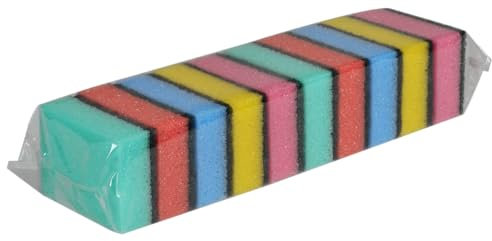ABENA Multicoloured Sponges, One Size Pack of 10
