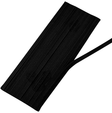 Gummiband Schwarz 8mm Breit, 5m Gummibänder zum Nähen | Starke Flaches Gummilitze, Elastisches Band, für Haushalt DIY, Handwerk, Stoffe zum Nahen