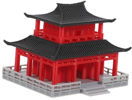 BESPORTBLE Antico Di Edificio Mobili Pagoda Serbatoio Pagoda Piccola Decorazione Decorazione Estiva Figurine Da Giardino Delle Fate Giapponesi Spugna Rotonda Decorazione Divertente