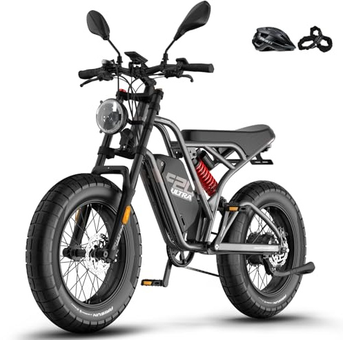 Fafrees F20 Ultra E Bike Elektrofahrrad 48V 25Ah Akku, City E-Bike 20 * 5.0 Zoll Dicke Reifen, EU-typgenehmigt (L1e-B), Fatbike für Damen und Herren, Reichweite 140-200km