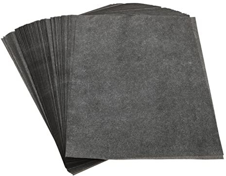 Veemoon 100blätter Kohlepapier Einseitiges Graphittransferpapier Für Präzises Zeichnen Und Übertragen Von Mustern Und Mehr Für Künstler Und Bastler