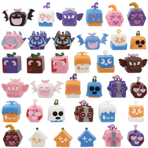 36 Pcs Box Fruits Action Figure Toys, Cartoon Cake Ornaments, Box Fruits Miniature Figures, Collectable Model Model Ornaments Set For Desktop Decoration, Children's Fan Birthday Gift