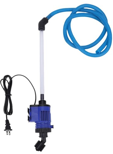 Luocute Pulitore Elettrico per Ghiaia per Acquario, Acqua per Acquario da 16 W con Forte Aspirazione per Lavare Il Filtro dell'Acqua per Feci di Pesce con Sabbia (Spina Europea 220 V)