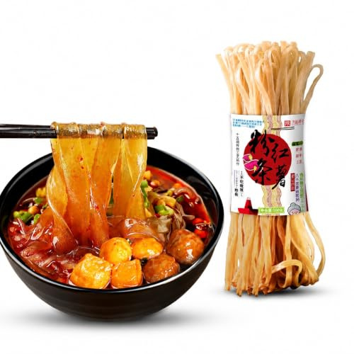 Vermicelles De Patate Douce 500g | Nouilles Transparentes Traditionnelles À Base D’Amidon De Patate Douce | Pour Soupe, Fondue Chinoise, Sauté & Sauce Sésame