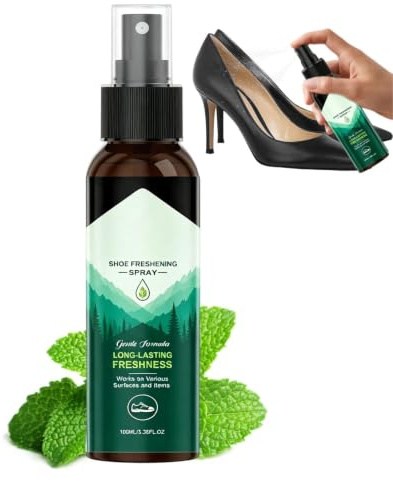 Skospray 100 Milliliter Fotbeklädnad Sport Luktborttagare Och Uppfriskare | Deodoriserande fräschare för sneakers och kängor Lämplig För Män, Kvinnor, Gym, Sport, Sneakers, Kängor, Material: