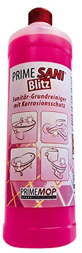 Prieser Prime Profi Sanitärreiniger (1 Liter Rosenduft) – Effektive Reinigung für Privat und Industrie – Entfernt Kalk, Fett, Rost & Schmutz – Badreiniger extra stark
