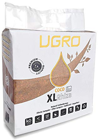 UGRO Kokoserde gepresst 70 Liter mit Endo-Mykorrhiza Kokosgries Coco XL Pflanzerde Kokossubstrat Blumenerde