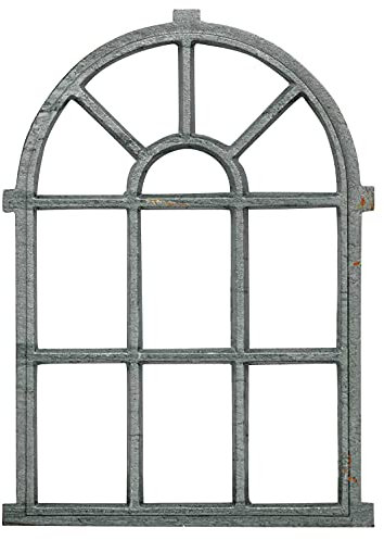 aubaho Fenster grau Stallfenster Eisenfenster Scheunenfenster Eisen 92cm Antik-Stil (z)