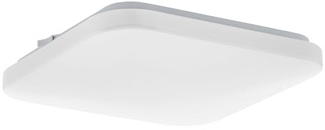EGLO LED Deckenlampe Frania, 1 flammige Deckenleuchte, Material: Stahl | Kunststoff, Farbe: Weiß, L: 28 cm
