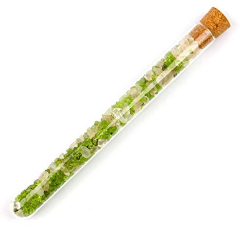 Aqua Lapis® Edelsteinstab Summertime gemischt Bergkristall, Peridot M - 160x16mm