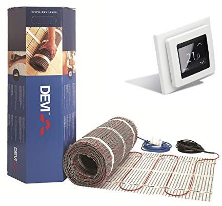 DEVI Devimat Dünnbettset Dünnbett Set mit Devireg Touch Fußbodenheizung DSVF150 (1,5m2)