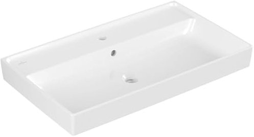V&B Schrankwaschtisch Collaro 80x47cm, mit Überlauf, weiß C-plus