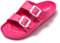 JOMIX Ciabatte Donna Estive Casa Comode Gomma Pantofole Mare Piscina Spiaggia Doccia Plastica Doppia Fascia SD2211 (D fuxia, 37)