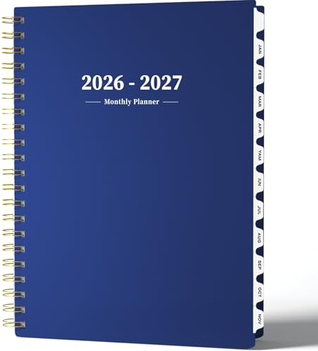 Ymumuda 2026 Planner-2 Year Monthly Planner 2026-2027, JAN.2026 - DEC.2027, 8.5 x 11, 26-27 Monthly Calendar,Large Planner with Spiral Bound, 24 Months Perfect for School Office Schedule