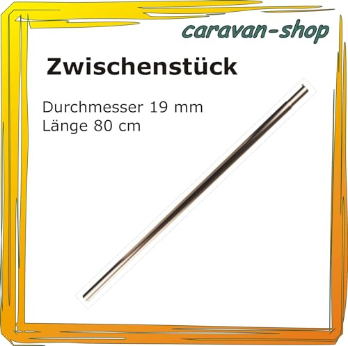 Zwischenstück 80 cm x 19 mm, Verlängerung Zeltstange Zelt Gestänge Tarp Vorzelt