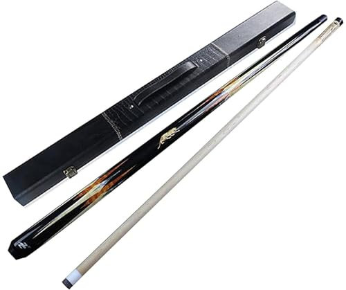 UNbit Pool Cue Billard Queue 58-Zoll-Ahorn-Profi-Pool-Queue, 1/2 Geteilte Einteilige Snooker-Pool-Queue-Sticks, für Familienbars, Club-Schwimmbäder WEWYQSJXBXF-4129(Color:C,Size:13Mm)