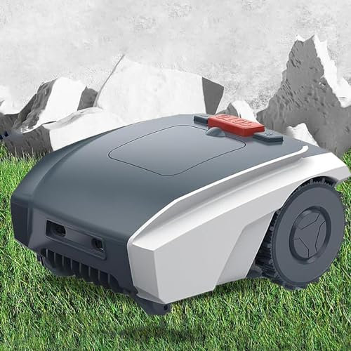 Dfdieratve Robot Lawnmower, Garden Lawn Mower, Lawn Robot Free Robotic Lawn Mower for 0.37 Acres Lawn 25% Slope, Cut Height 1.0-2.7, APP Control, Compatible, Multi-Zone Management