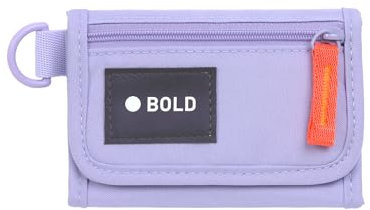 LÄSSIG Kinder Geldbeutel mit Klettverschluss und transparenten Sichtfenster/School Wallet Bold lavender