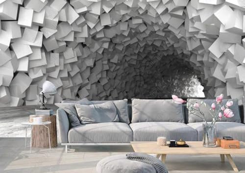 rskjdghshd Papier Peint Photo Personnalisé 3D Mur De Fond D'Espace D'Extension De Grotte De Ciment-250Cmx175Cm