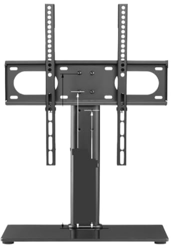 Support TV pivotant universel pour téléviseurs LCD LED de 26 à 55 pouces Hauteur réglable avec support TV et support de montage