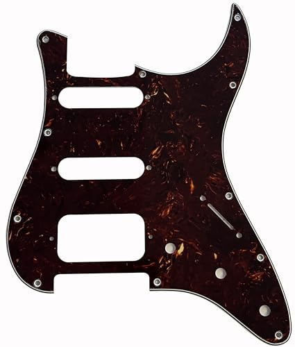 Für FUJIGEN Neo Classic HSS Style Gitarre Pickguard Teile (4-lagig, braune Schildkröte)