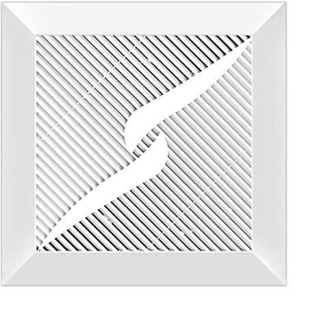 RWSXY Ventilatore di Ventilazione da soffitto, Ventola di Scarico montata su Finestra, Ventola di Scarico silenziosa da 8/10/12 Pollici per Bagno, ventole di Ventilazione quadrate con valvola di r