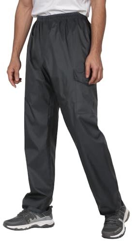 Ynport Crefreak Pantalon de Pluie Imperméable pour Hommes Coupe-Vent Pantalon de Pluie d’Extérieur épais Léger pour la Randonnée, Le Golf, la Pêche, Le Cyclisme