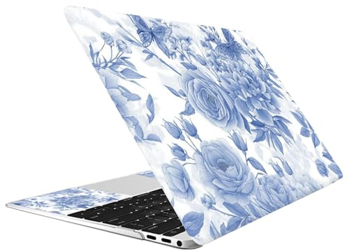 CREATCABIN Autocollant pour Netbook Motif Floral Protection Universelle Réutilisable Imperméable pour Ordinateur Portable Tablette PC 38x27cm