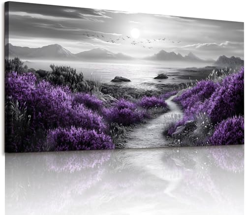 JHHUAMO Wall Art Large 59x119 cm L, Modern Coastal Living Room Decorative Painting, Wall Decor Bedroom Painting Desktop Bathroom Office Room Dining Room