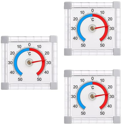 3 Pcs Outdoor Thermometer, Wall Thermometer, Garden Thermometer Outdoor, Accurately Measure Temperature, Digital Outdoor Thermometer Weatherproof, Suitable For Window And Outdoor