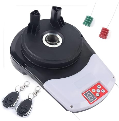 Garage Automatic Roller Door Opener with 2 Remote, Gate Opener Motor, Lift Force 800n Power - Electronic Shutter Opener