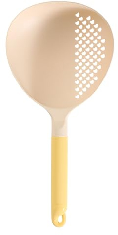 Grande Cucchiaio Da Cucina | Mestolo Con Manico In Silicone E Fori | Cucchiaio Da Cucina In Nylon Con Fori Per Scolare - per Casa Ristorante Dormitorio Filtraggio Spaghetti Pasta Frutta Verdura Zuppa