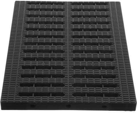 RUNROTOO Plastic Drain Cover Outdoor for Drainage System, Polypropylene Grille Channel Grate with Protection against Stagnant Water, Light Weight, for Kitchen and Basement