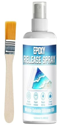 Formutlösningsspray 100 ml snabbtorkande mögelborttagning | Silikon frigöringsspray för ljus tvåltillverkning betong gips gjutning hem verkstad garage hantverk rum studio