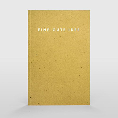 Eine gute Idee Mini | A5 Notizbuch, Notizheft und Tagebuch für deine guten Ideen (Honig)