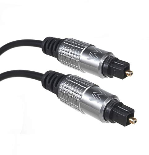 Maclean MCTV-453 optisk digital kabel fiberoptisk kabel Toslink till Toslink högtalarkabel kontakt med guldpläterade kontakter polybag (3 m)