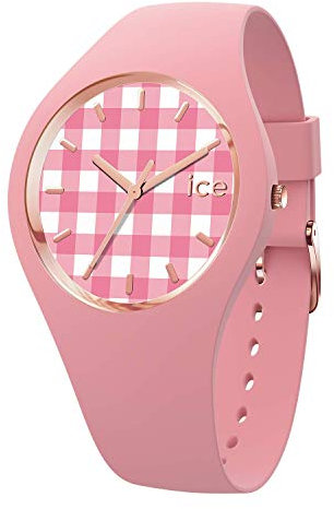 Ice-Watch - ICE change Vichy pink - Rosa Damenuhr mit Silikonarmband - 016053 (Small)