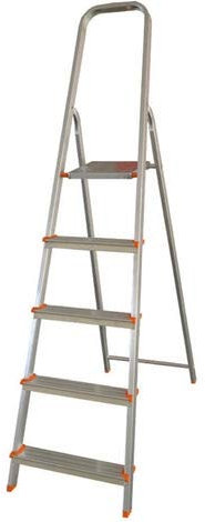 Stella basic 03 scala domestica in alluminio 3 gradini m.1,20