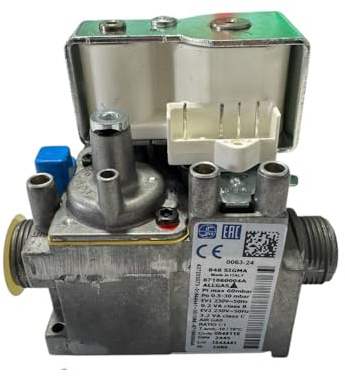 Worcester Gas Valve 871860004A0 8716117868, SIT 0848118, Fits Greenstar 25i & 30i Combi ERP, 9i–30i System ERP, 27i/30i System Compact, 28/32/36 CDI Compact, 25/30 SI Compact, 27/30 RI Compact