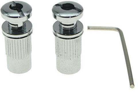 Dopro Arretierbare Saitenhalter-Befestigungsbolzen für Gitarren-Stopper, für Steg, Chrom