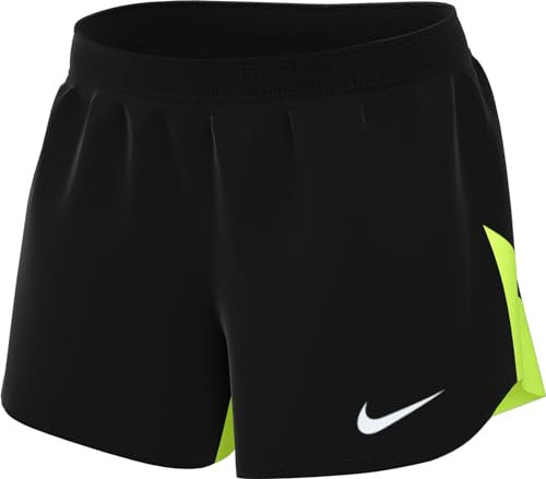 NIKE DH9252-010 W NK DF ACDPR Short K Pants Damen Black/Volt/White Größe L