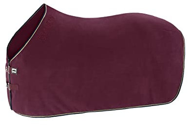 Eskadron Abschwitzdecke Fleece Contrast BlackBerry, racinggreen & ashblue, Größe:XL, Basic:BlackBerry