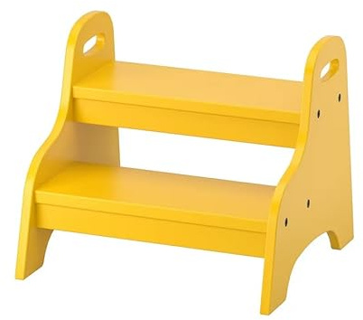 TROGEN Tritthocker für Kinder, gelb, 40x38x33