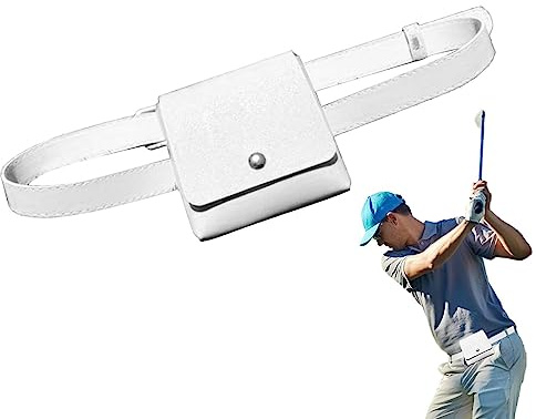 Golf-Gürteltasche - Stoßfeste, wasserdichte Gürteltasche aus PU-Leder - Tragbare Golf-Gürteltasche für Männer und Frauen, weiche Tragetasche für Entfernungsmesser, 4 fbälle